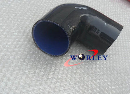 BLACK Silicone Hose 90�� Elbow Bend 2" ID for Intake Pipe