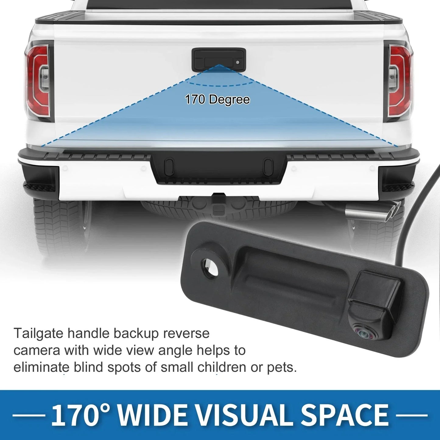 Tailgate Handle Backup Camera for Hyundai Sonata (2015-2017)