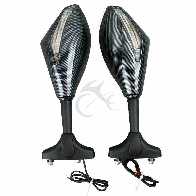 LED Turn Signals Rearview Mirrors for Honda CBR600F1-F4i (1987-2006)