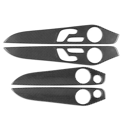 Carbon Fiber Black Interior Door Panel Cover Trim for GLC Class (2016-2021)