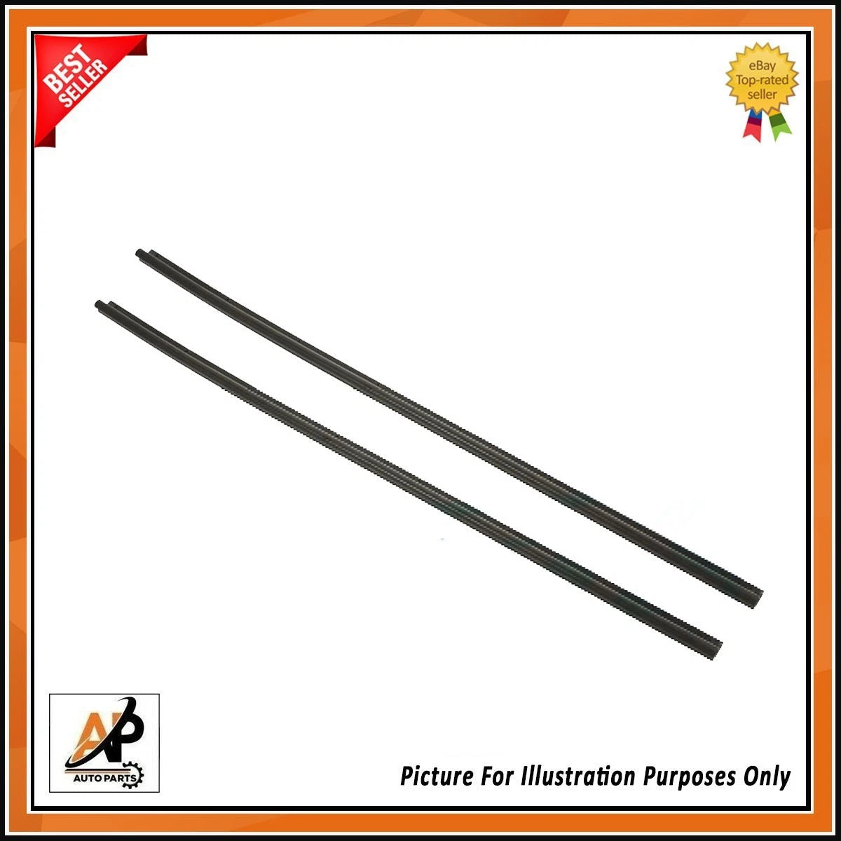 Front Lower Door Sill Seal Set for Land Rover Defender 90 110 (1983–2016)