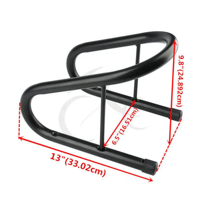 6.5" Black Motorcycle Wheel Chock for Scooter, Bike, Trailer, Truck