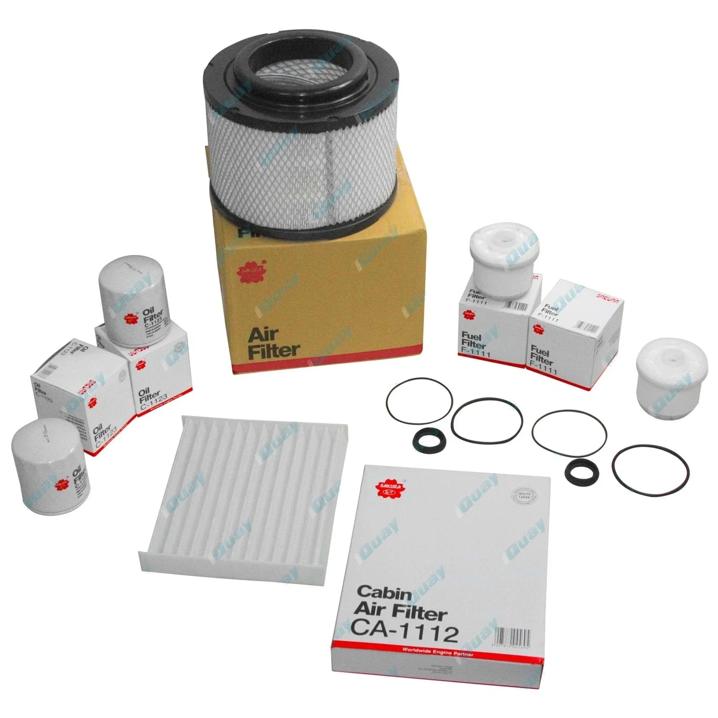 Filter Double Service Kit for Hilux KUN16 KUN26 1KD-FTV 05on Air Oil Fuel Cabin