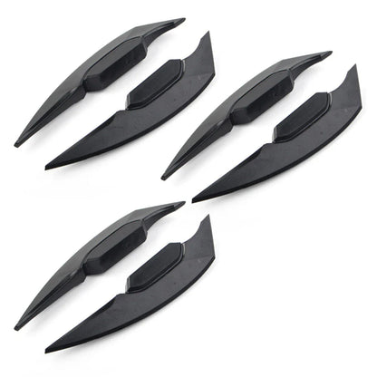 Black Motorcycle Fairing Winglets Side Spoiler Deflectors for Universal Models