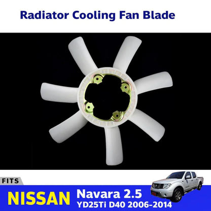 Fan Blade Radiator Cool System Fits Nissan Navara D40 2.5 YD25Ti UTE 2005-14 D06