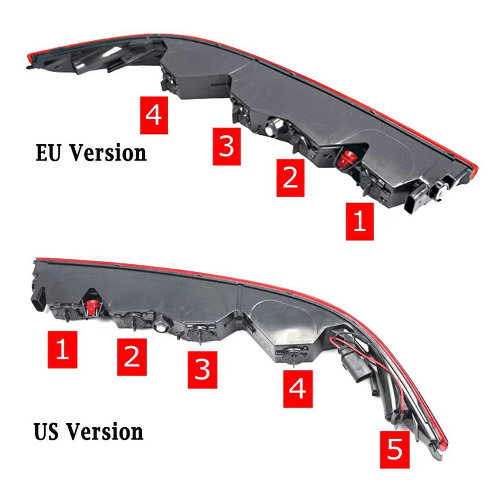 Rear Bumper Lower Taillight w/ 4 Bulbs for Audi Q7 EU Version (2016-2023)