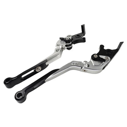 Silver Extendable Brake Clutch Levers for Daytona 675 Street Triple (2006-2018)