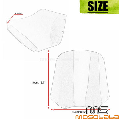 15'' Clear Windshield Screen for Harley Softail Dyna