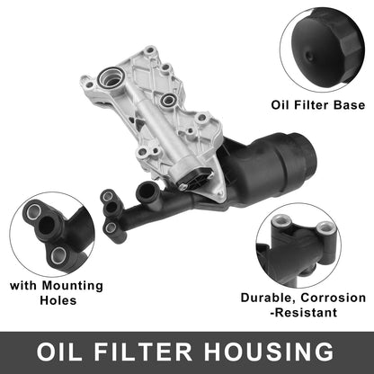 Engine Oil Cooler Filter Housing with Seals for Mercedes-Benz E250 (2010-2016)