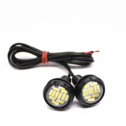 4pcs 12V LED Car Lights for DRL Daytime Running Safety Ice Blue Blue Yellow