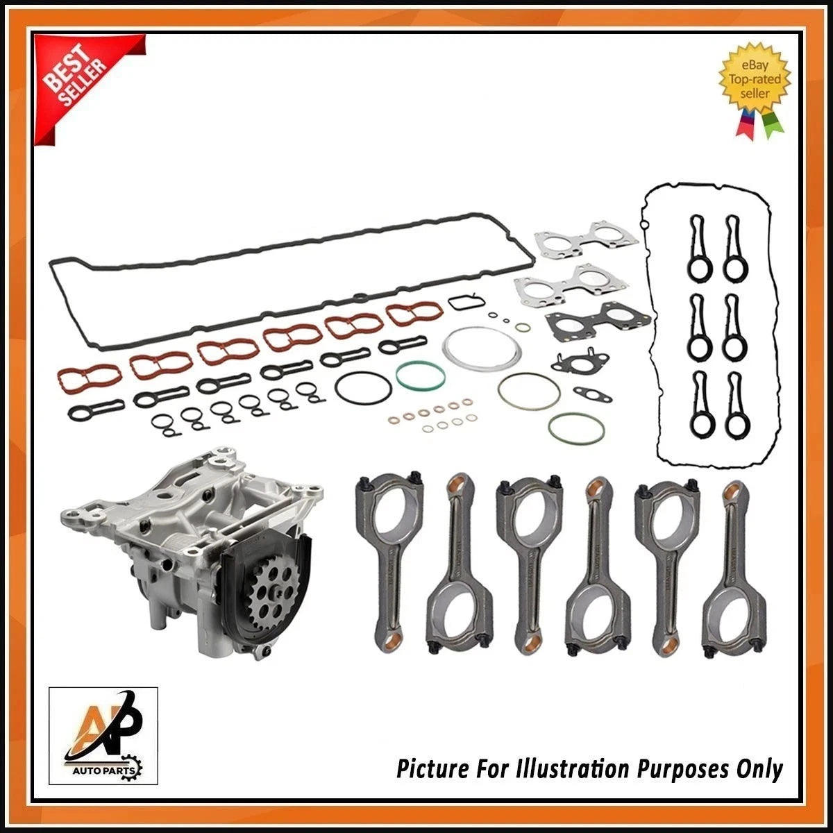 Engine Head Set Replacement for BMW 4 6 Cylinder N57D30B Diesel (2010–2016)