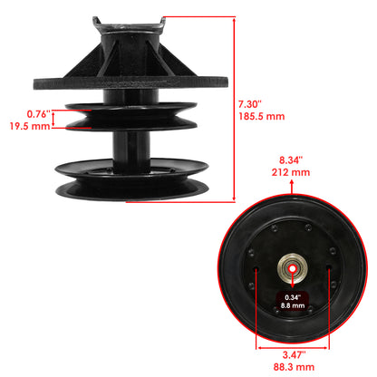 Caltric Deck Spindle Replacement for Toro Z252 Z253 Z255 Z Master (2005–2005)