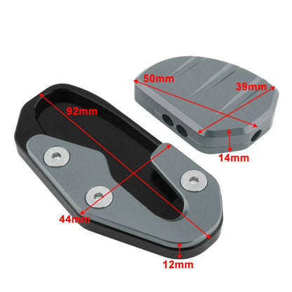 Kickstand Enlarger Pad Side Stand Plate Black for Honda PCX160 (2025)