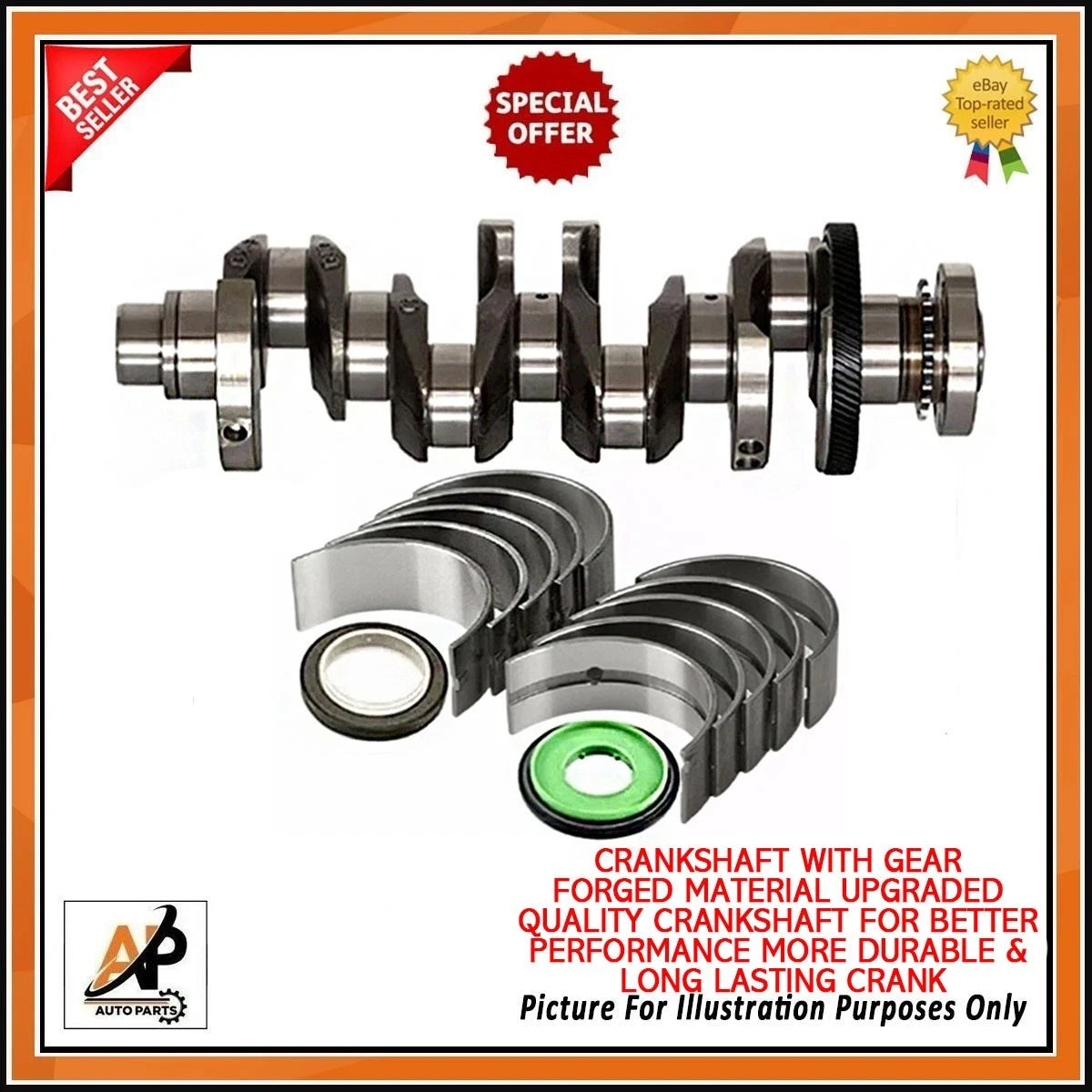 Forged Crankshaft Engine Rebuild Kit for Jaguar XF 2.0D (2016–2021)