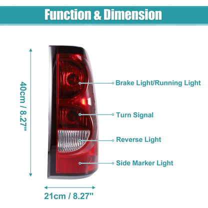 Tail Lights Rear Brake Lamp Right Side for Chevy Silverado (2007-2013)