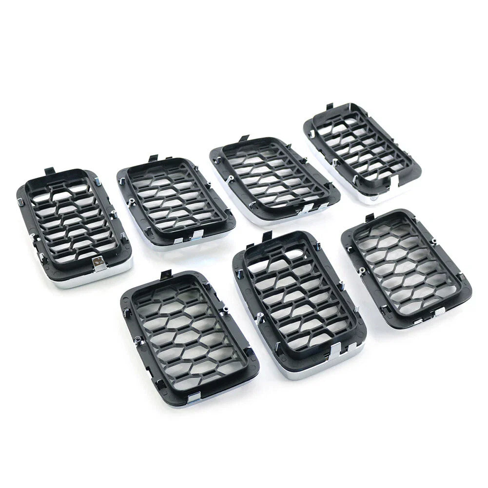 Honeycomb Mesh Grille Insert Cover Chrome for Jeep Grand Cherokee (2017-2021)