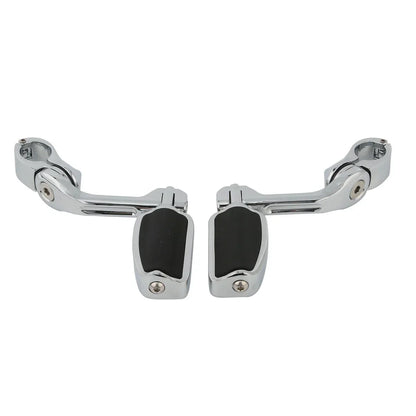 1-1/4" Long Angled Highway Bar Engine Guard Footpegs for Harley