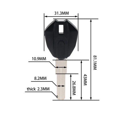 Uncut Blank Key for DUCATI Monster 659 696 795 796 1100 (2008-2015)