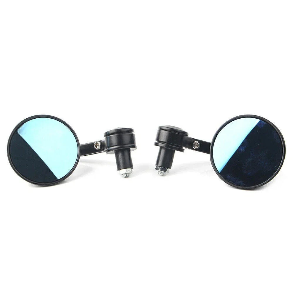 7/8" Handle Bar End Rearview Side Mirrors for Dirt Bike Bobber Cafe Motorcycle
