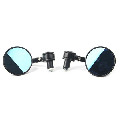 7/8" Handle Bar End Rearview Side Mirrors for Dirt Bike Bobber Cafe Motorcycle