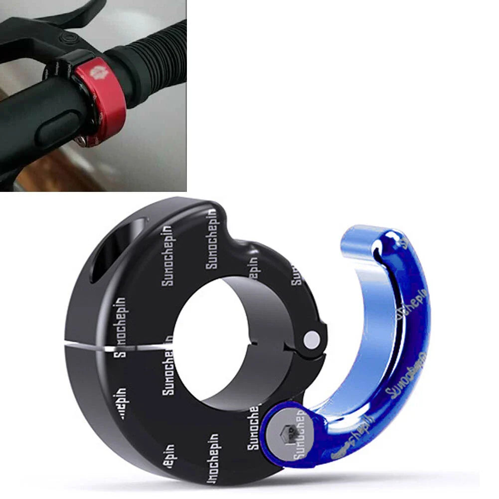 CNC Helmet Hook Holder for Motorcycle ATV 21-28mm Handlebar Blue