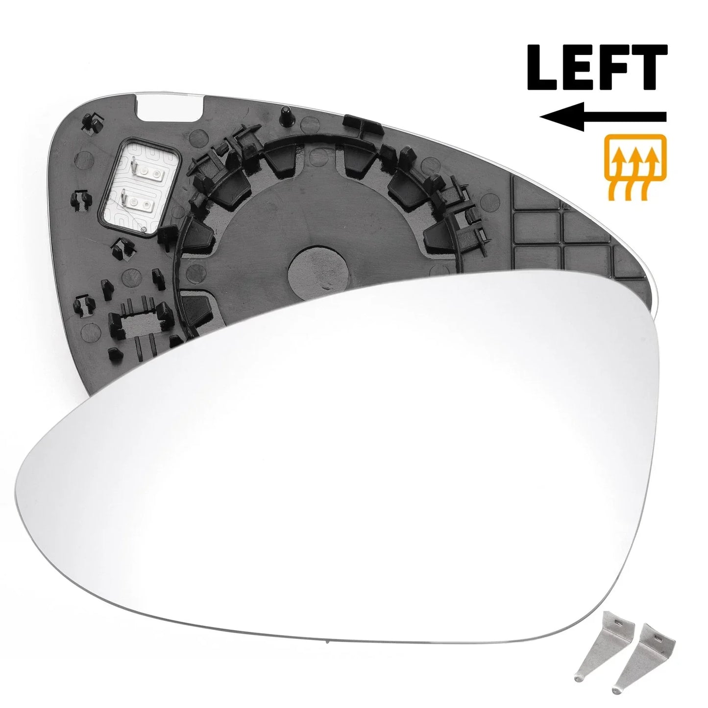Left Side White Heated Mirror Glass for Porsche Panamera (2016-2020)