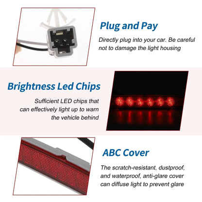 Red LED Third Brake Light for Honda Civic EX 2 Door Coupe (2001-2005)