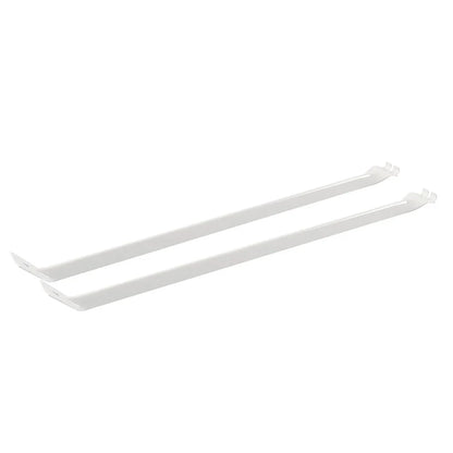 White Metal Support Brackets for 12" Wire Shelving