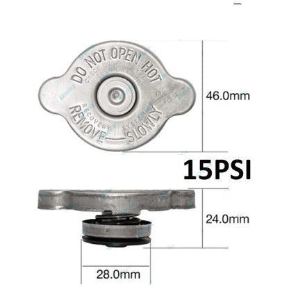 Radiator Cap 15psi 100kpa Small Japanese Bayonet Recovery Metal Type