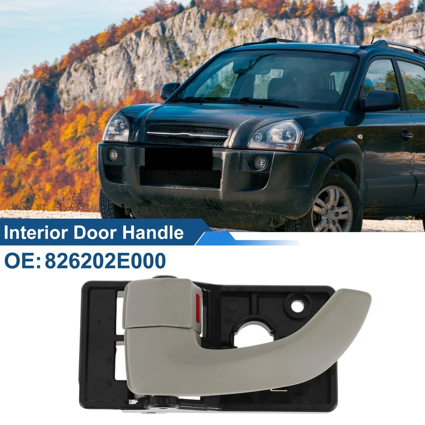 Driver Side Interior Door Handle for Hyundai Tucson (2005-2009)