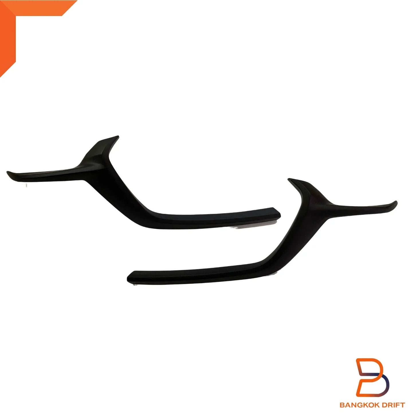 Matte Black Front Lower Grille Trim & Emblem Cover for Mazda BT-50 (2020-2024)