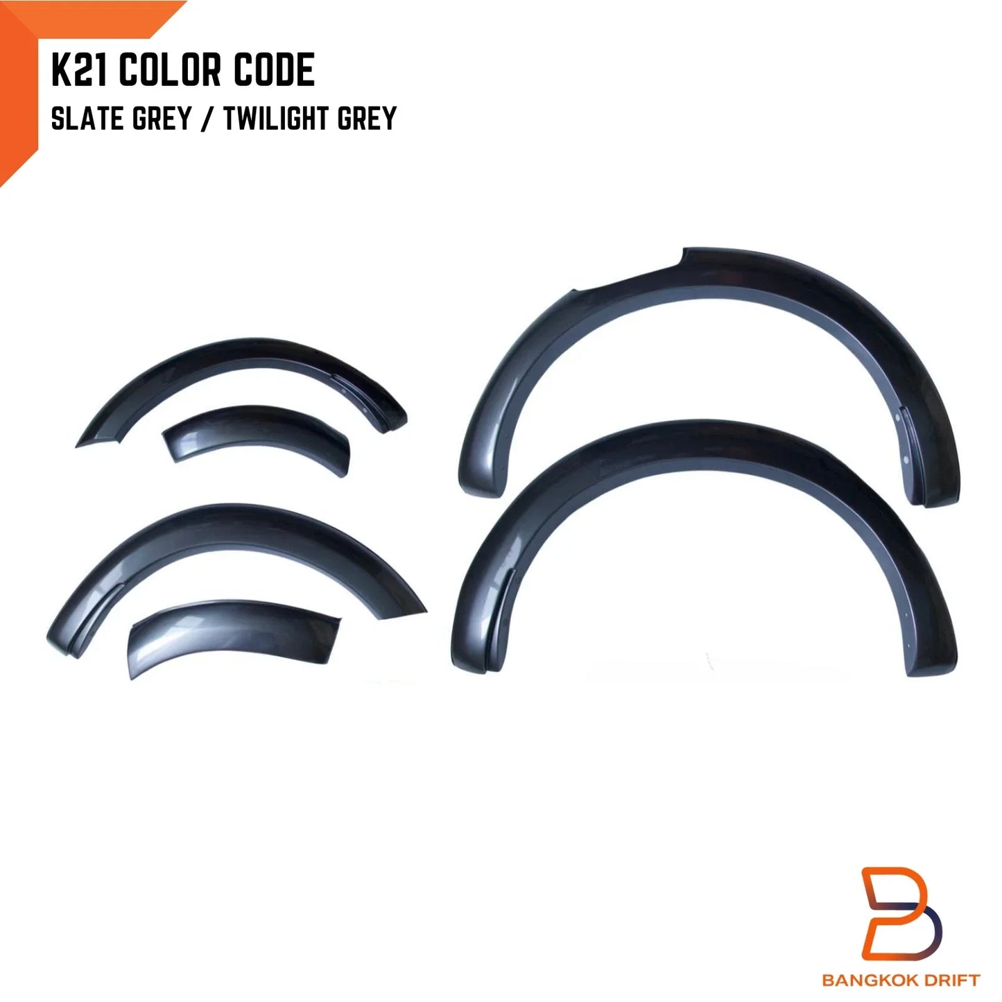 GREY K21 Fender Flare Arch for Nissan Navara NP300 D23 (2021-2023)