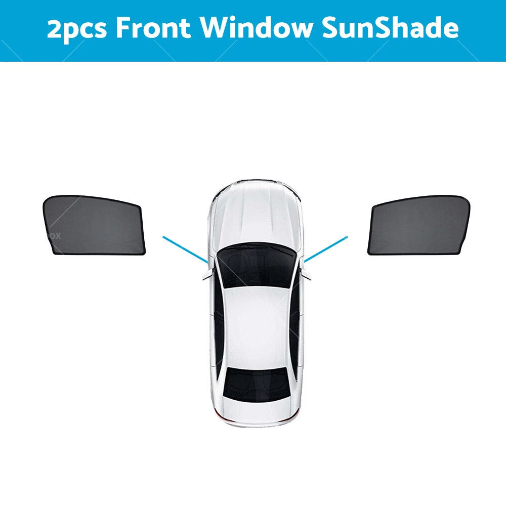 4 x Front Rear Magnetic Window Sun Shades for Ford Ranger PX2 (2015-2022)