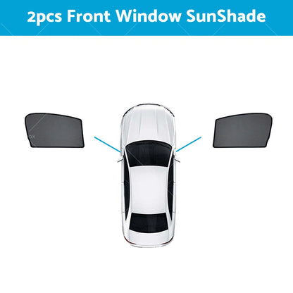 4 x Front Rear Magnetic Window Sun Shades for Ford Ranger PX2 (2015-2022)