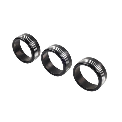 Black AC Climate Control Knob Ring Covers for Subaru Forester XV Crosstrek WRX (2014-2021)