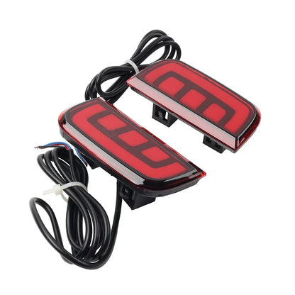 Rear Bumper Reflector Tail Lights for Honda Civic (2016-2021) Red