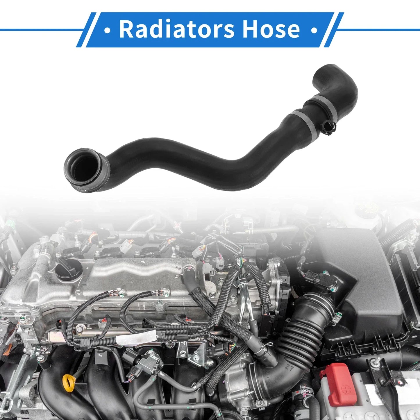 Radiator Hose for Mercedes-Benz E500 5.0L (2003-2006) - Rubber Black