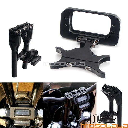 1-1/4��� T-Bar Digital Gauge Mount for Harley Softail FXBR FXBRS FXBB (2018-2022)