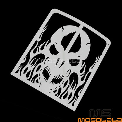 Skull Stainless Radiator Grill Cover for Yamaha YFZ350 Banshee (1987-2012)