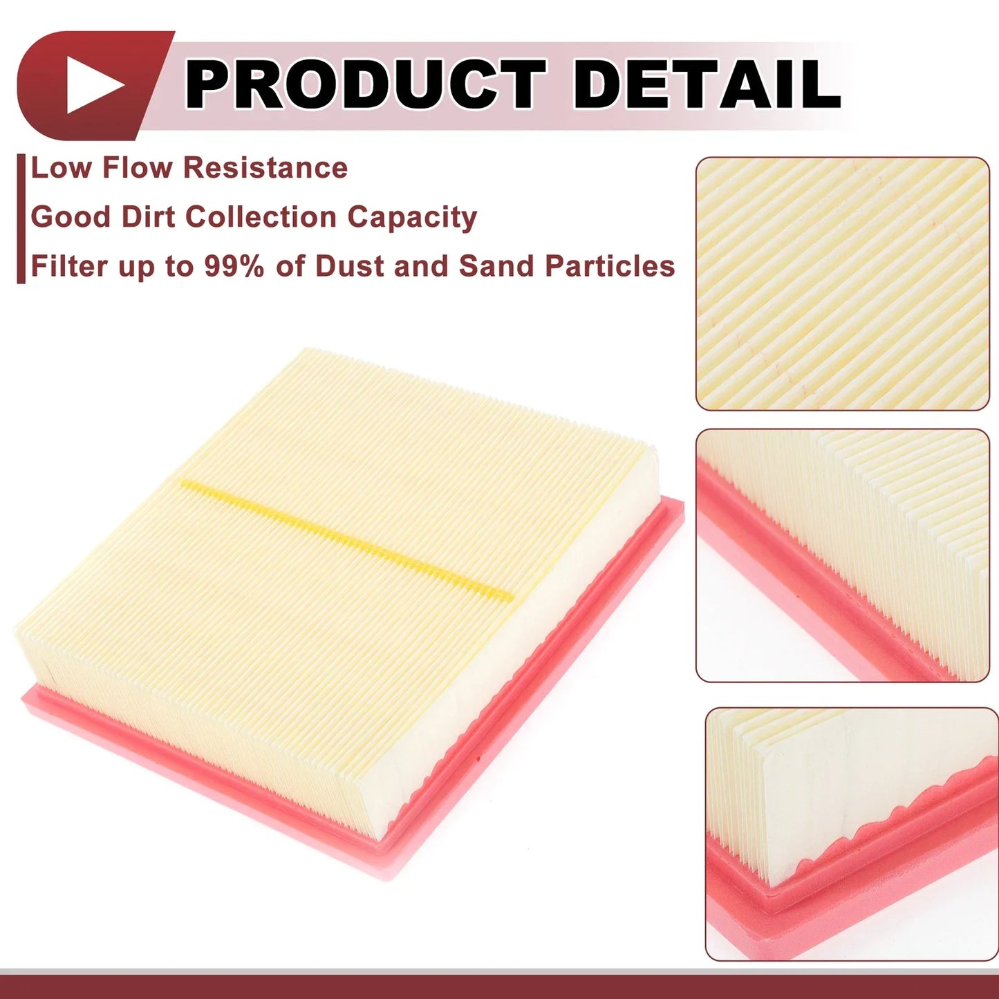 Car Engine Air Filter for Dodge Durango (2011-2025) - 1 x Long Life Filter