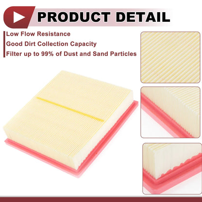 Car Engine Air Filter for Dodge Durango (2011-2025) - 1 x Long Life Filter