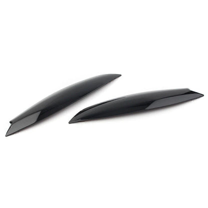 Glossy Black Headlight Eyelid Covers for VW Golf 5 R32 MK5 (2005-2007)