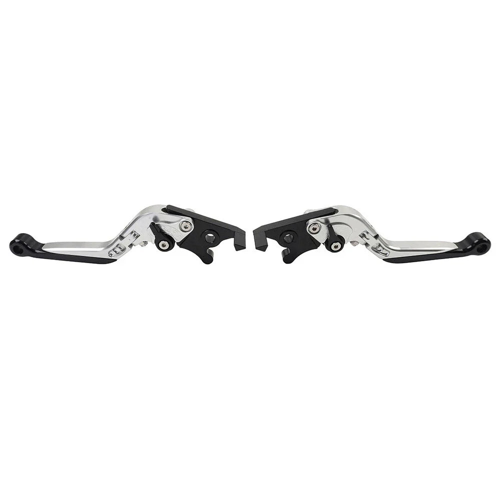 Silver Extendable Brake Clutch Levers for Kawasaki Z1000 ZX6R 2007-2018