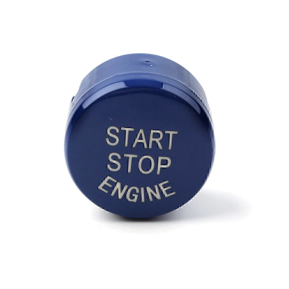 Auto Start/Stop Engine Switch Button ABS Blue for BMW F Series