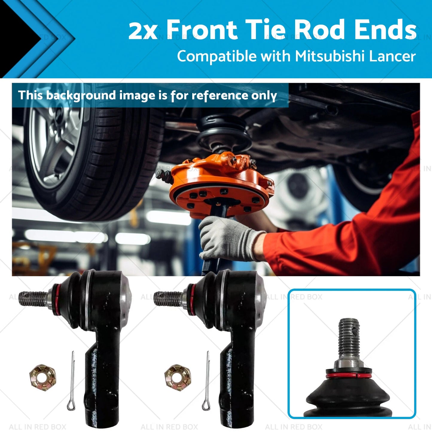 Front Tie Rod Ends for Mitsubishi Lancer GL CE ES 1.5L 1.8L (95-07)