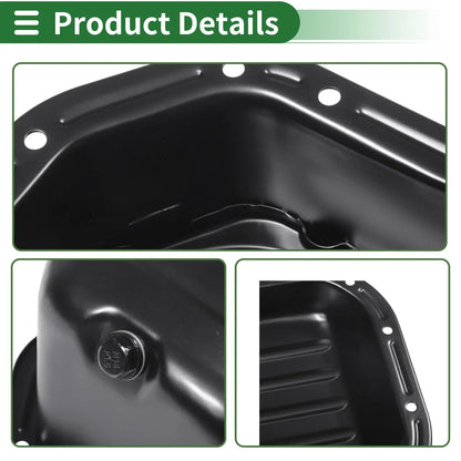 Engine Oil Pan for Hyundai Accent (1994-2000) - 1 x No.2151026010 Iron Black