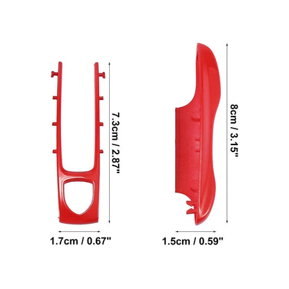 Red Painted Key Cover Fob Shell for Porsche Panamera Cayenne Taycan (2010-2023)