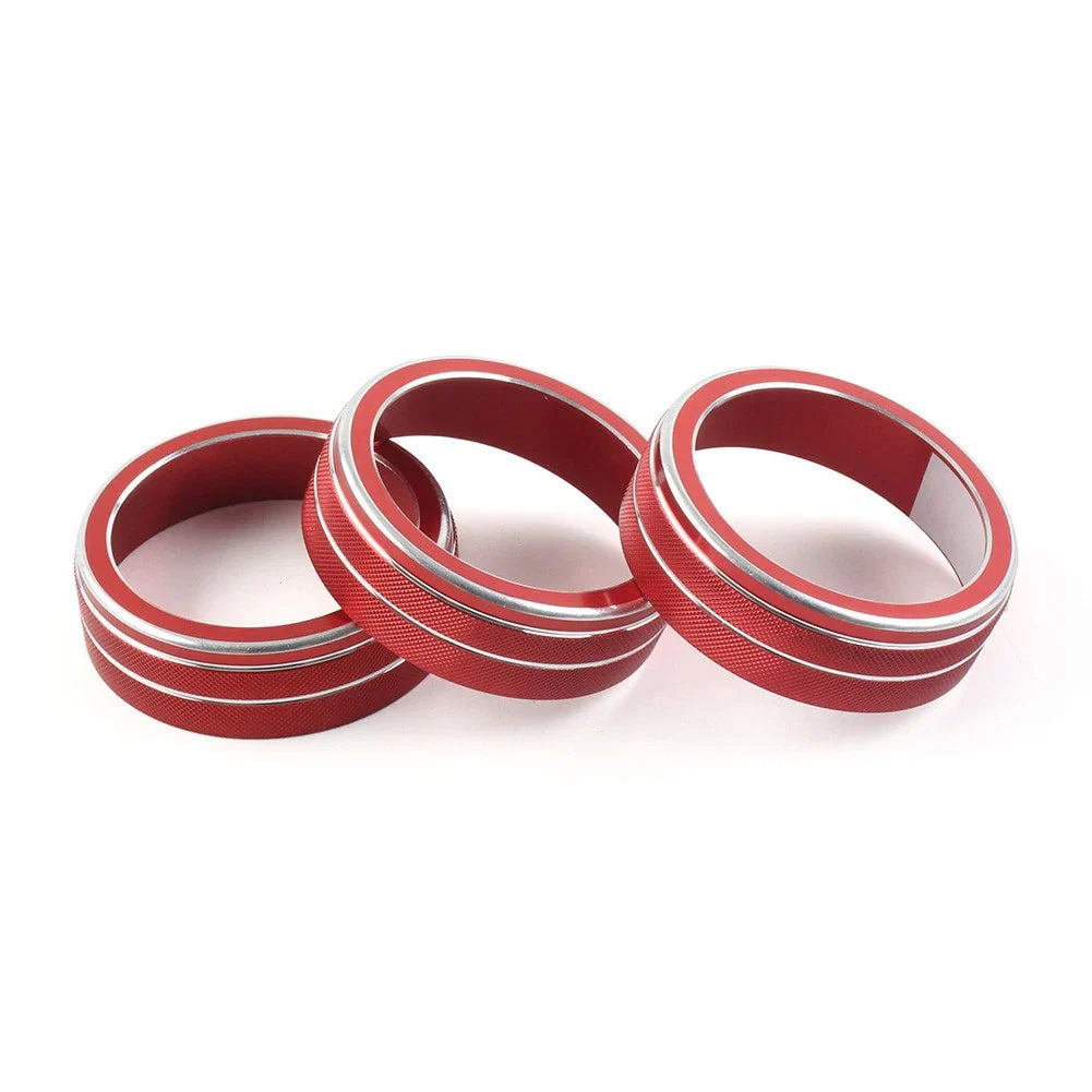 3 x AC Climate Control Knob Covers for VW Golf Jetta Tiguan Passat Atlas (2006-2023)