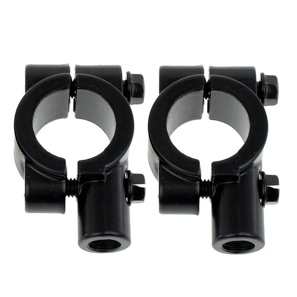 22MM M10 Black Motorcycle Handlebar Mirror Mount Clamp