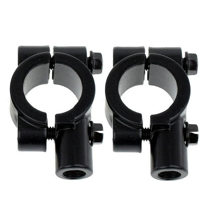 22MM M10 Black Motorcycle Handlebar Mirror Mount Clamp